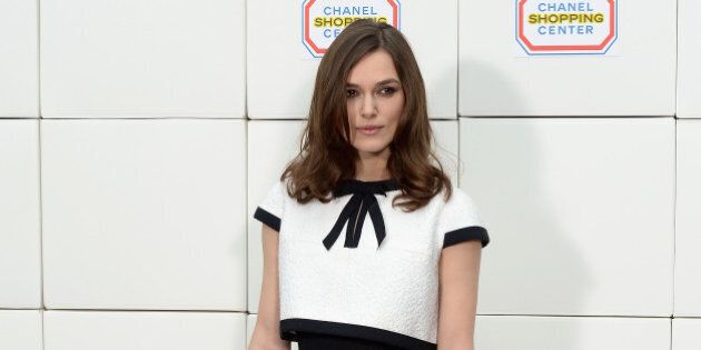 PARIS, FRANCE - MARCH 04: Keira Knightley attends the Chanel show as part of the Paris Fashion Week Womenswear Fall/Winter 2014-2015 on March 4, 2014 in Paris, France. (Photo by Dominique Charriau/WireImage)