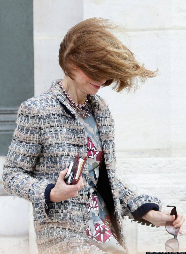 Anna Wintour Battles The Wind And Wins (PHOTOS) | HuffPost Canada Style