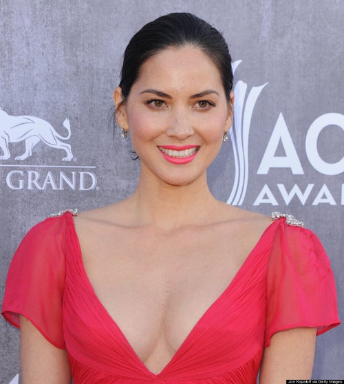 Olivia Munn Almost Busts Out Of ACM Awards Dress! (PHOTOS) | HuffPost Style
