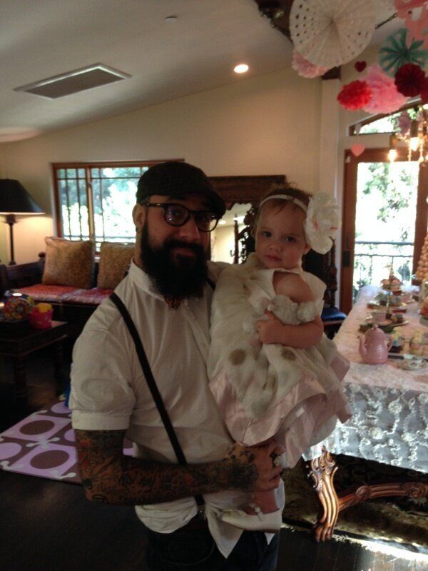 AJ McLean with his daughter Ava