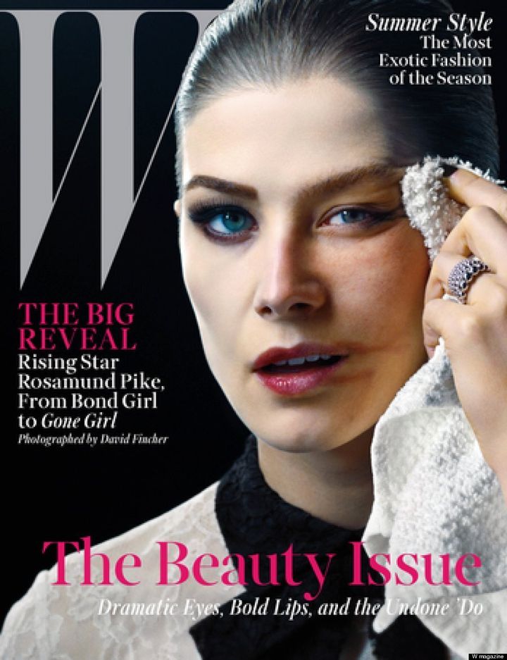 Rosamund Pike Gets Two W Magazine Covers Talks Gone Girl Huffpost Style