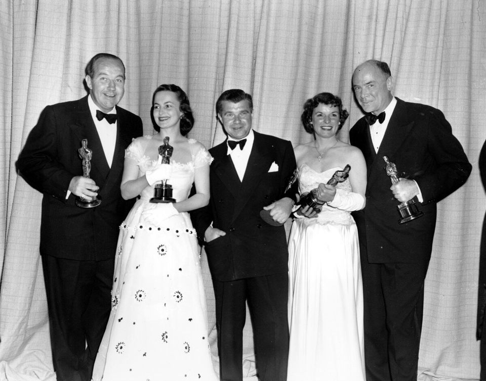 Olivia De Havilland (left), 1950