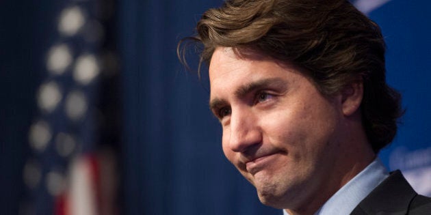 Canadian Leader of the Liberal Party of Canada Justin Trudeau speaks during the Center for American Progress 10th Anniversary Conference in Washington, DC, October 24, 2013. AFP PHOTO / Jim WATSON (Photo credit should read JIM WATSON/AFP/Getty Images)