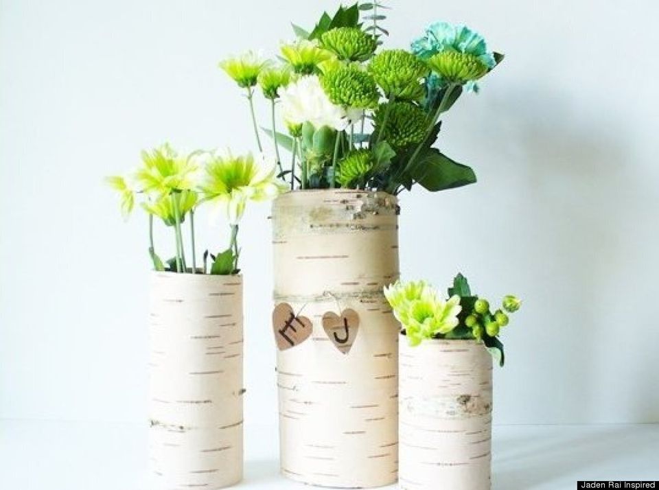 Birch Bark Vases