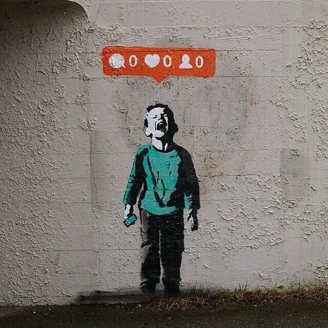 Banksy, the anonymous artist using social media as a personal art gallery