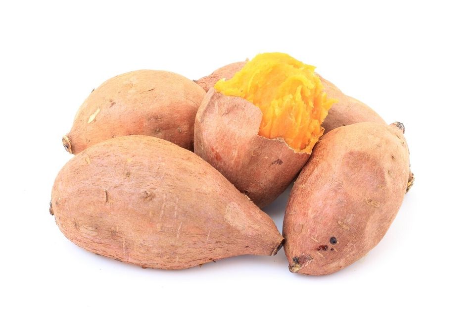 Monday: Microwaved Sweet Potato