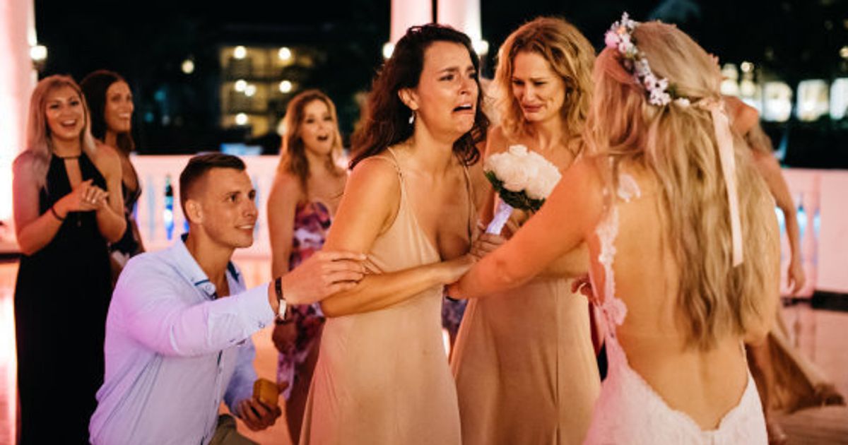 This Awesome Bride Planned Her Best Friend's Proposal At Her Own Wedding