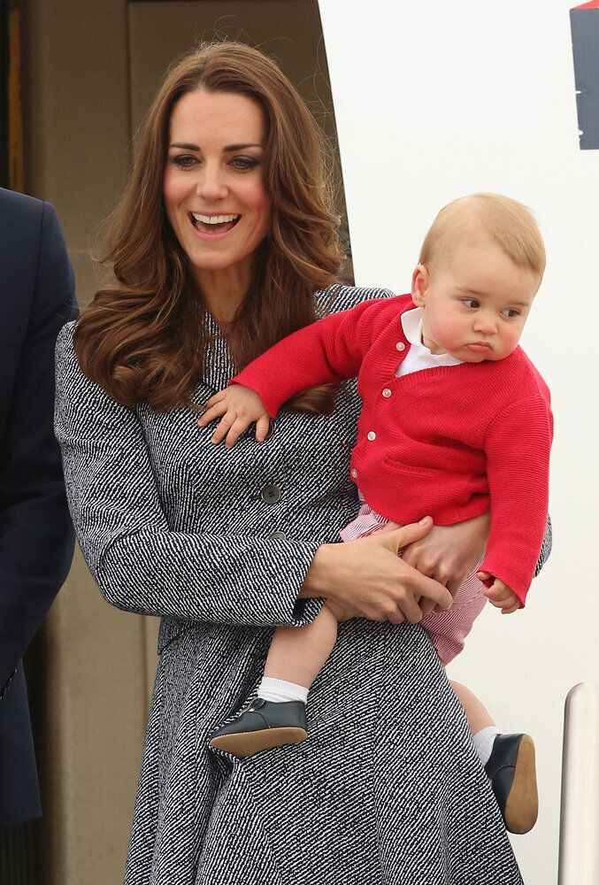 When She Held A Confused Looking Prince George