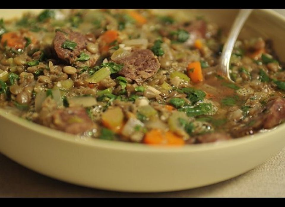 Lentil and Sausage Soup for a Cold Winter's Night