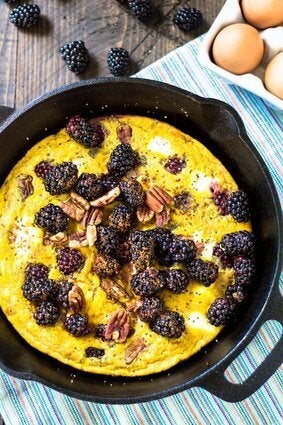 Blackberry Pecan Sweet Frittata