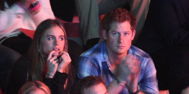 LONDON, ENGLAND - MARCH 07: Cressida Bonas and Prince Harry attend We Day UK, a charity event to bring young people together at Wembley Arena on March 7, 2014 in London, England. (Photo by Karwai Tang/WireImage)