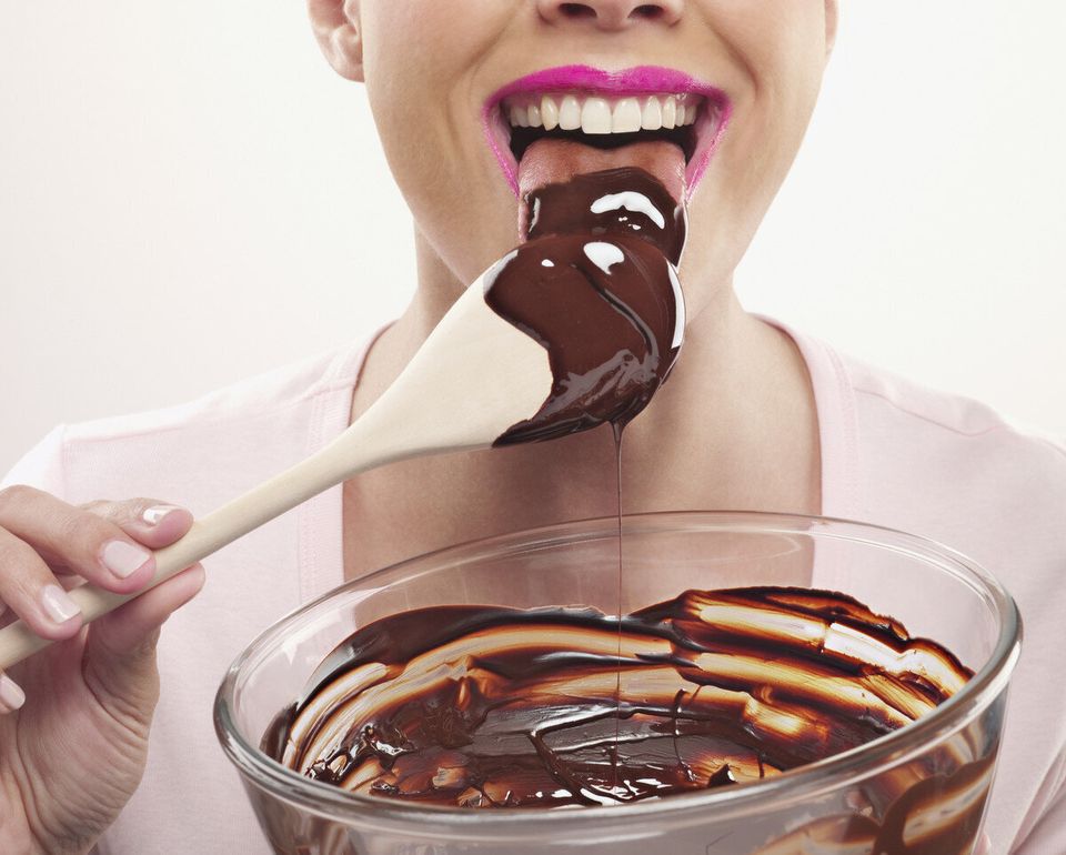 This woman loves how much fun chocolate can be.