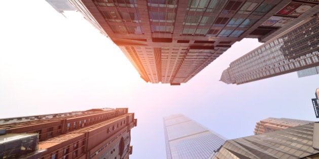 Looking up at the Skyscrapers