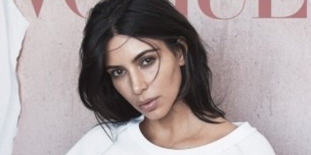 Kim Kardashian Covers Vogue Australia Wearing Yeezy | HuffPost Style