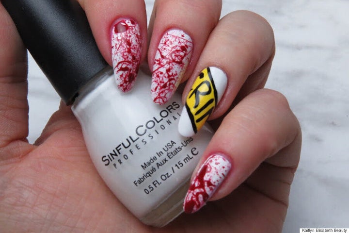 6. "Blood Splatter" Nail Tutorial - wide 6