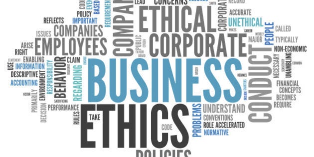 Word Cloud with Business Ethics related tags