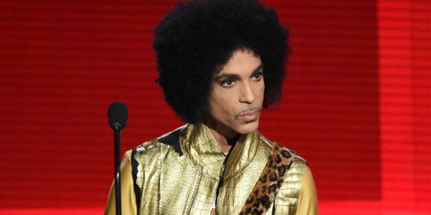 LOS ANGELES, CA - NOVEMBER 22: Musician Prince speaks onstage during the 2015 American Music Awards at Microsoft Theater on November 22, 2015 in Los Angeles, California. (Photo by Kevin Winter/Getty Images)
