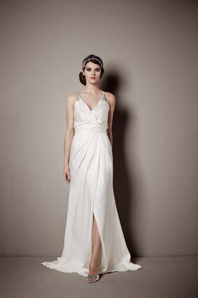 Galina Signature Collection: Double Faced Satin Gown