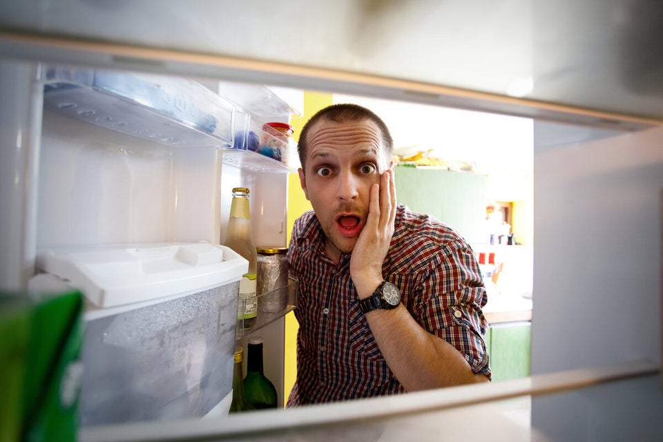 Inside And Under The Fridge