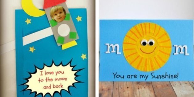 mothers day card making for kids
