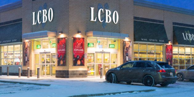 TORONTO, ONTARIO, CANADA - 2015/02/07: LCBO during a snowstorm, The Liquor Control Board of Ontario is a non-share capital provincial Crown corporation and it is accountable to the Ministry of Finance in the province. (Photo by Roberto Machado Noa/LightRocket via Getty Images)