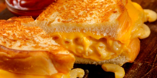 Grilled Macaroni and Cheese Sandwich-Photographed on Hasselblad H3D2-39mb Camera