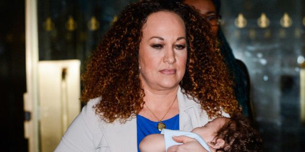 NEW YORK, NY - MARCH 27: Activist Rachel Dolezal leaves the 'Today Show' taping at the NBC Rockefeller Center Studios on March 27, 2017 in New York City. (Photo by Ray Tamarra/GC Images)