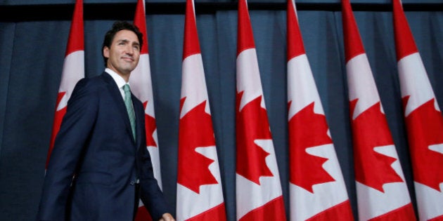 Canada's Prime Minister Justin Trudeau arrives at a news conference in Ottawa, Ontario, Canada, September 21, 2016. REUTERS/Chris Wattie