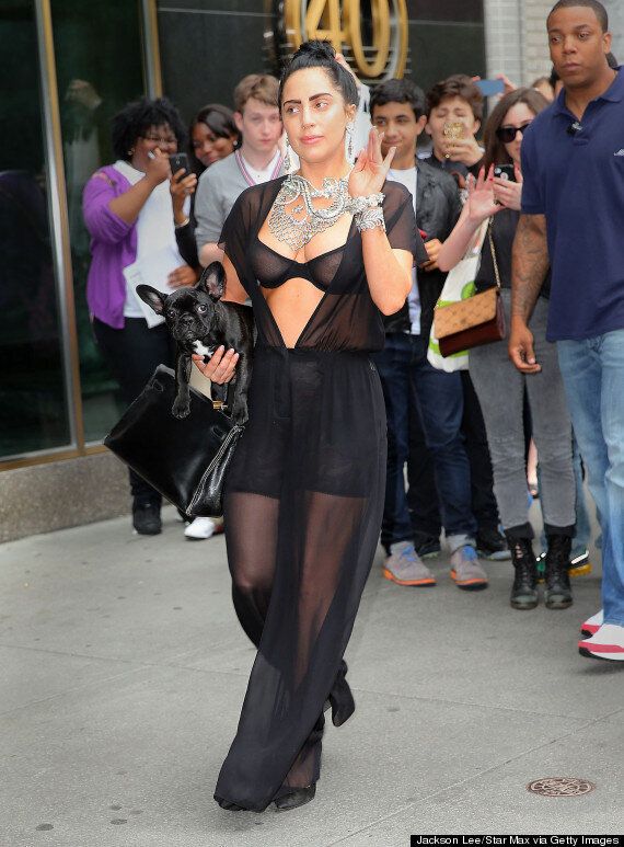 Lady Gaga Shows Nipples in New York