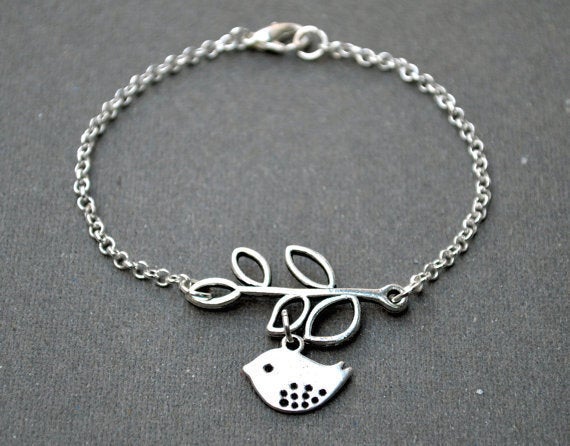 Silver Bird Bracelet