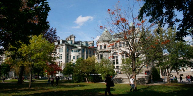 The McGill University campus is seen in Montreal, October 2, 2009. REUTERS/Shaun Best (CANADA EDUCATION)