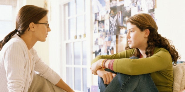 Mother and Daughter Talking