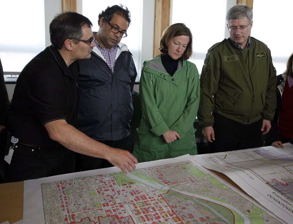 Calgary Flooding: Stephen Harper Visits A Submerged Alberta