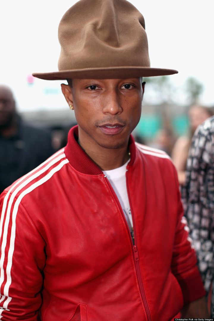 Pharrell Williams' Grammys 2014 Hat Makes Him Look Like A Mountie
