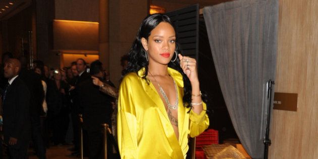 Rihanna Shows Off A Lot Of Leg At Pre-Grammys Party (PHOTOS) | HuffPost  Style