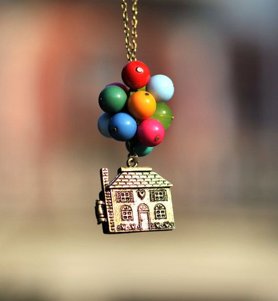 Flying House Necklace