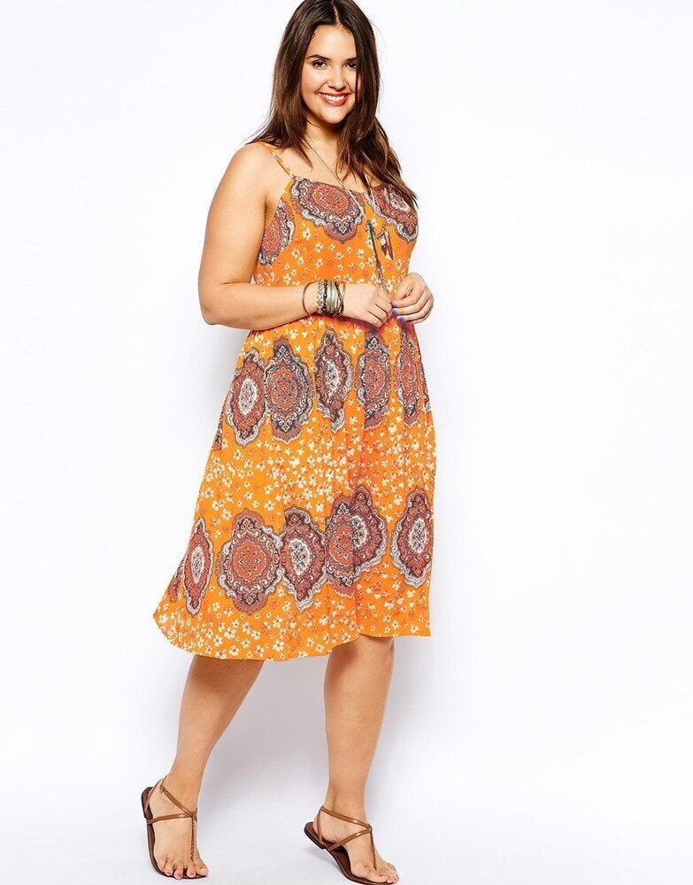 Sexy plus size hot sale sun dresses