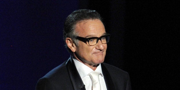 LOS ANGELES, CA - SEPTEMBER 22: Actor Robin Williams speaks onstage during the 65th Annual Primetime Emmy Awards held at Nokia Theatre L.A. Live on September 22, 2013 in Los Angeles, California. (Photo by Kevin Winter/Getty Images)