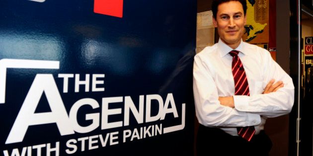 TORONTO, ON - OCTOBER 17: Steve Paikin of TVO s Agenda on the set and in his office at the shows studios on Yonge st at Eglinton (Colin McConnell/Toronto Star via Getty Images)