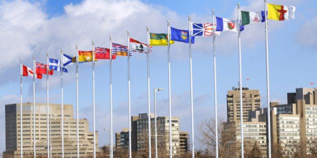 canadian and provinces flags ...