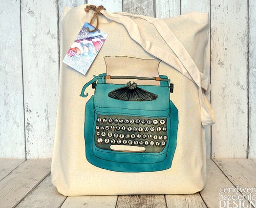 Typewriter Tote Bag