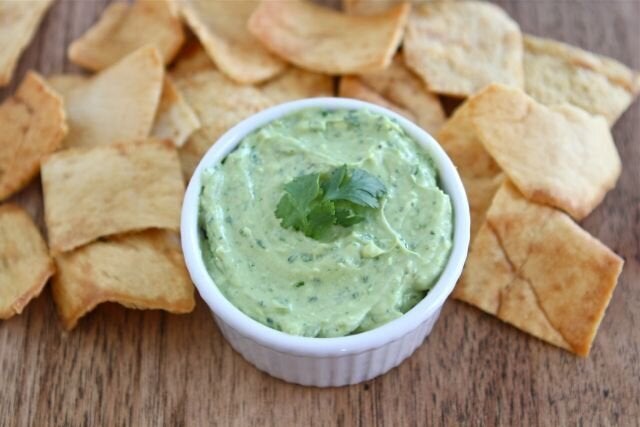 Monday: Creamy Avocado Yogurt Dip