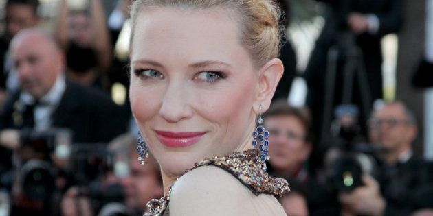 CANNES, FRANCE - MAY 16: Actress Cate Blanchett attends the 'How To Train Your Dragon 2' premiere during the 67th Annual Cannes Film Festival on May 16, 2014 in Cannes, France. (Photo by Gisela Schober/Getty Images)