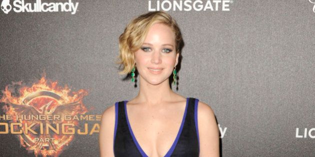 Jennifer Lawrence seen at the Hunger Games: Mockingjay - Part 1 party at the 67th international film festival, Cannes, southern France, Saturday, May 17, 2014. (Photo by Arthur Mola/Invision/AP)