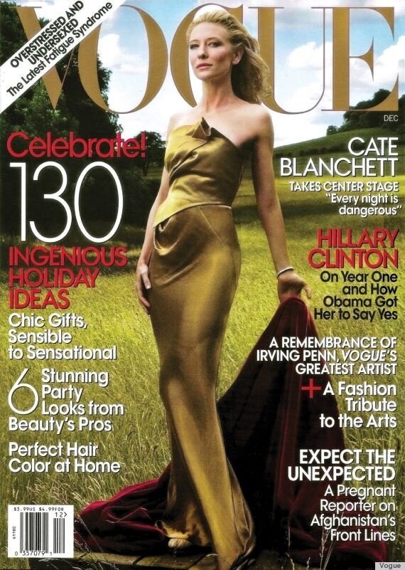 Cate Blanchett wears Celine Runway on Vogue January 2014 Cover