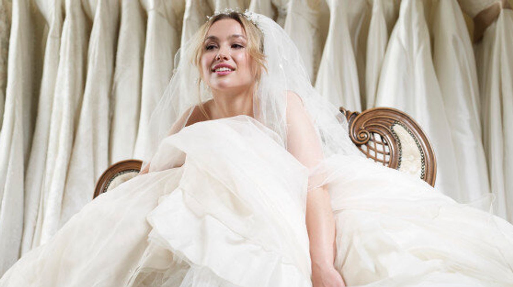 Missy Plus Size Satin Bridal Gown