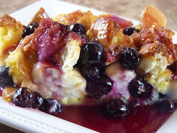 Blueberry And Cream Cheese Stuffed French Toast