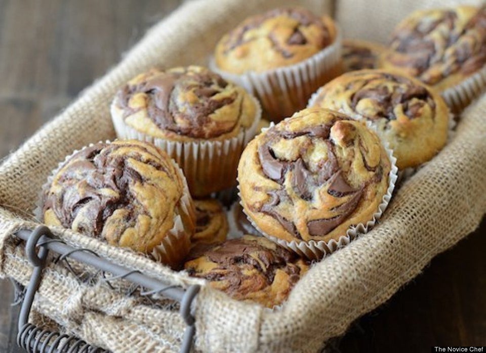 Nutella Banana Swirl Muffins