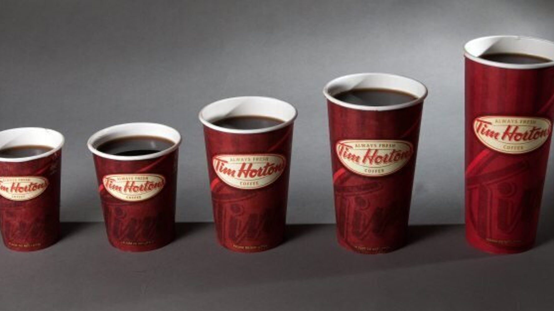 Tim Hortons changing cup sizes