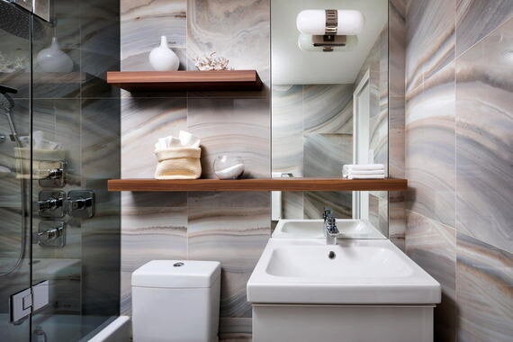 Designer 1 2 3 Compact Condo Bathroom Renovation Huffpost Canada Style